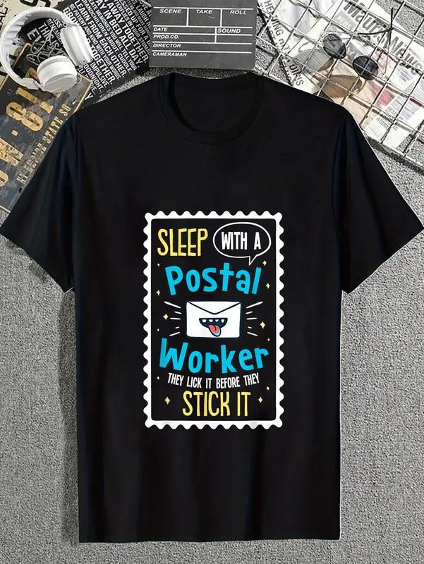 cotton Sleep With Postal Worker They Lick It Before Stick T-Shirt casual Fashion graphic tees for women Hoodie, Sweatshirt