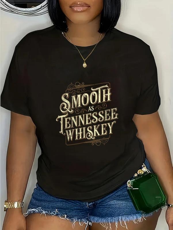 cotton Smooth As Tennessee Whiskey Country T-Shirt casual Fashion graphic tees for women Hoodie, Sweatshirt