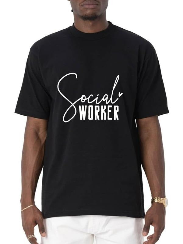 cotton Social Work Social Worker T-Shirt casual Fashion graphic tees for women Hoodie, Sweatshirt | UrbanDripWear.com