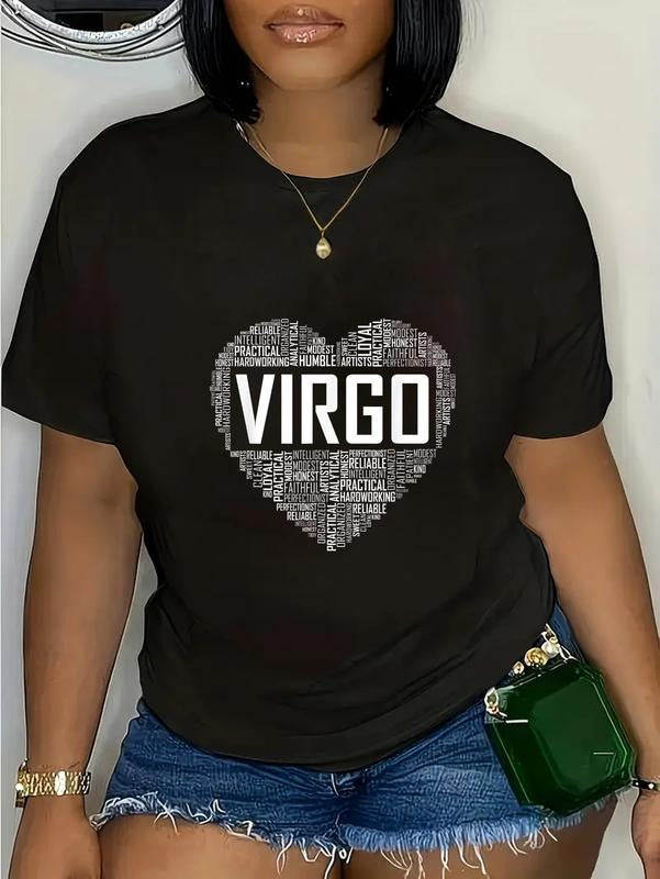 cotton Virgo Zodiac Traits Horoscope Astrology Sign Gift Heart T-Shirt casual Fashion graphic tees for women Hoodie,...