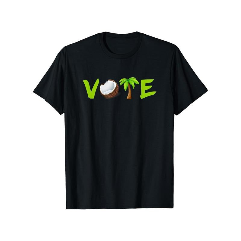 cotton Vote Coconut Palm Tree Green Voting Harris 2024 Pro Kamala T-Shirt Hoodie, Sweatshirt | UrbanDripWear.com