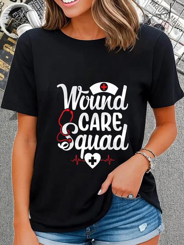 cotton Wound Care Squad Team Funny Wound Care Nurse Nursing RN T-Shirt casual Fashion graphic tees women Hoodie, Sweatshirt