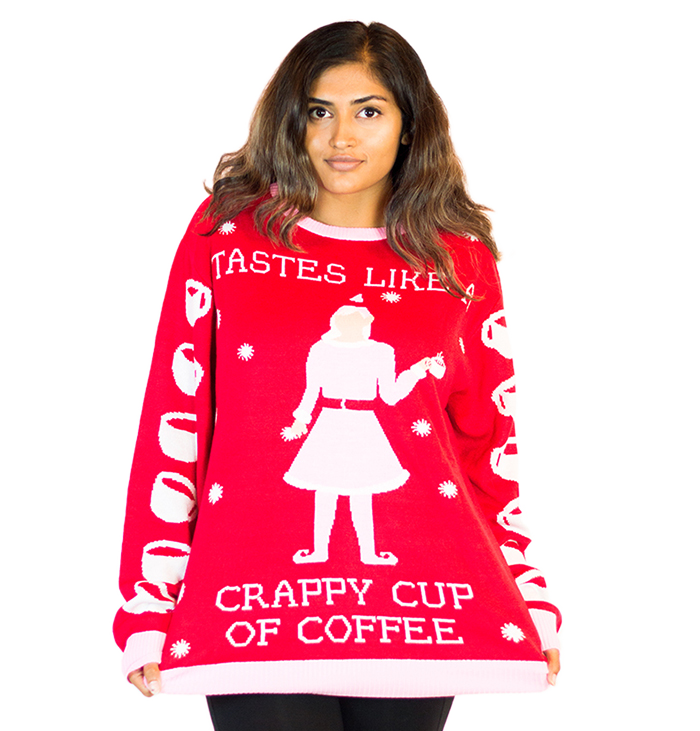 Elf Movie Ugly Christmas Sweater Jovie’s Coffee