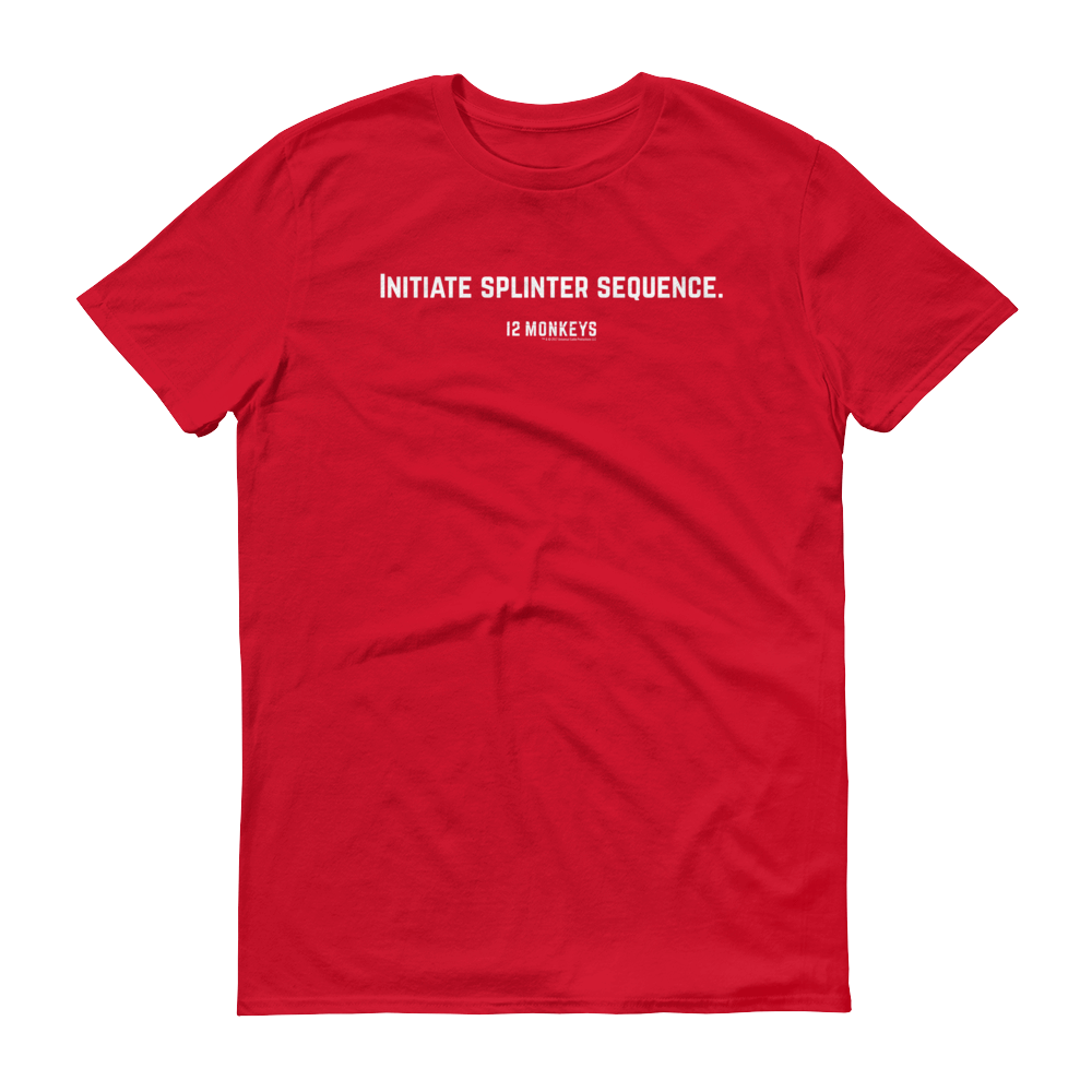 12 Monkeys Initiate Splinter Sequence Adult Short Sleeve T-Shirt