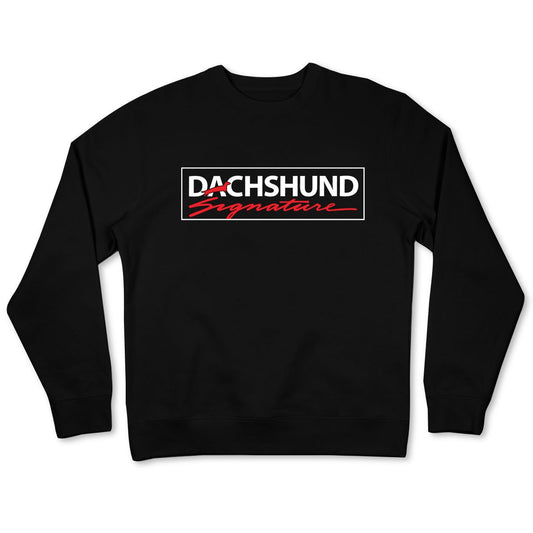 dachshund signature unisex crew sweatshirt