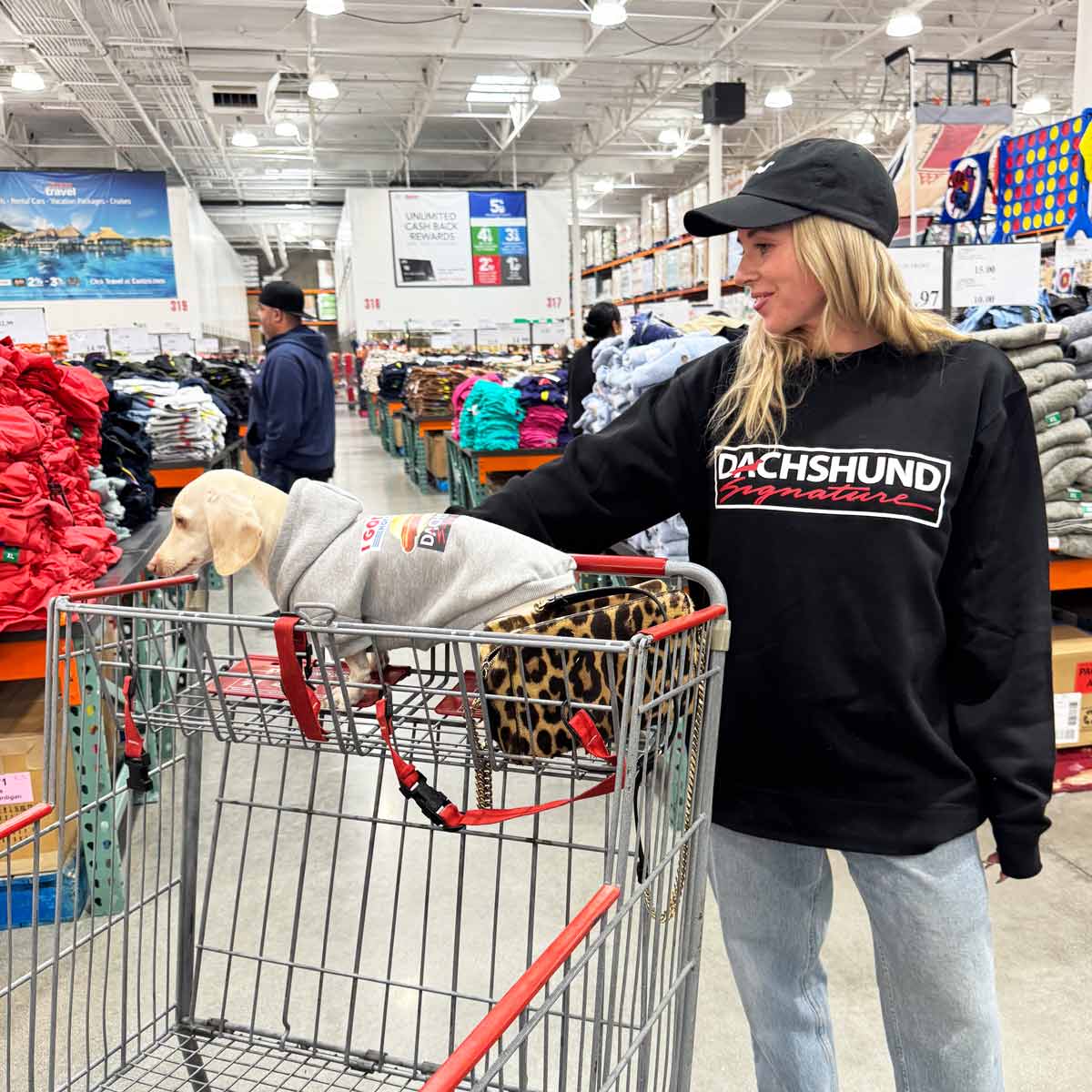 dachshund signature unisex crew sweatshirt