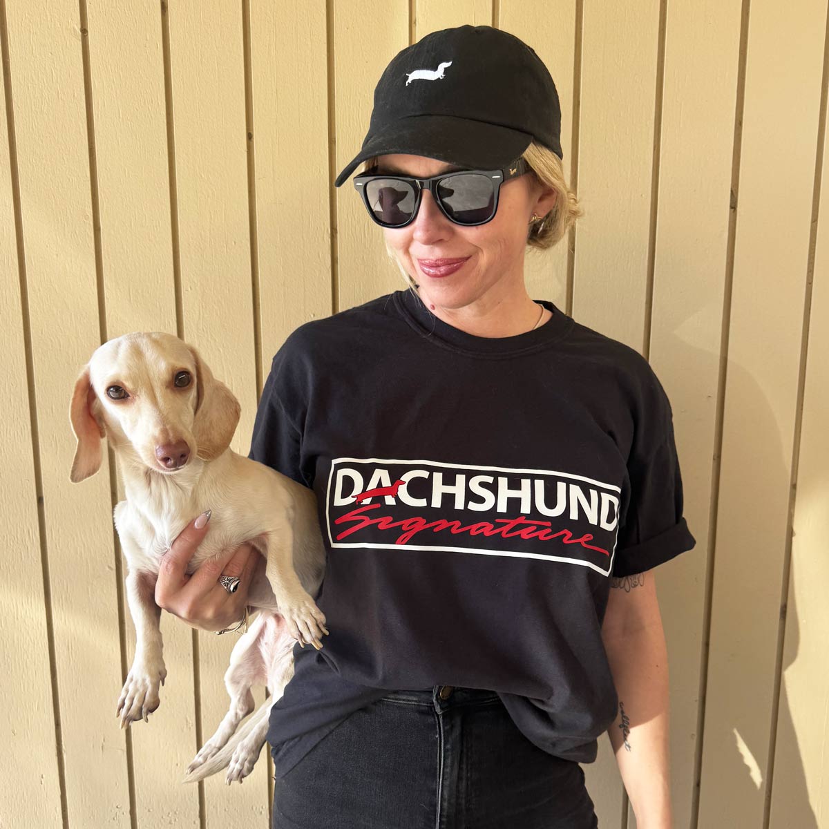dachshund signature unisex tee