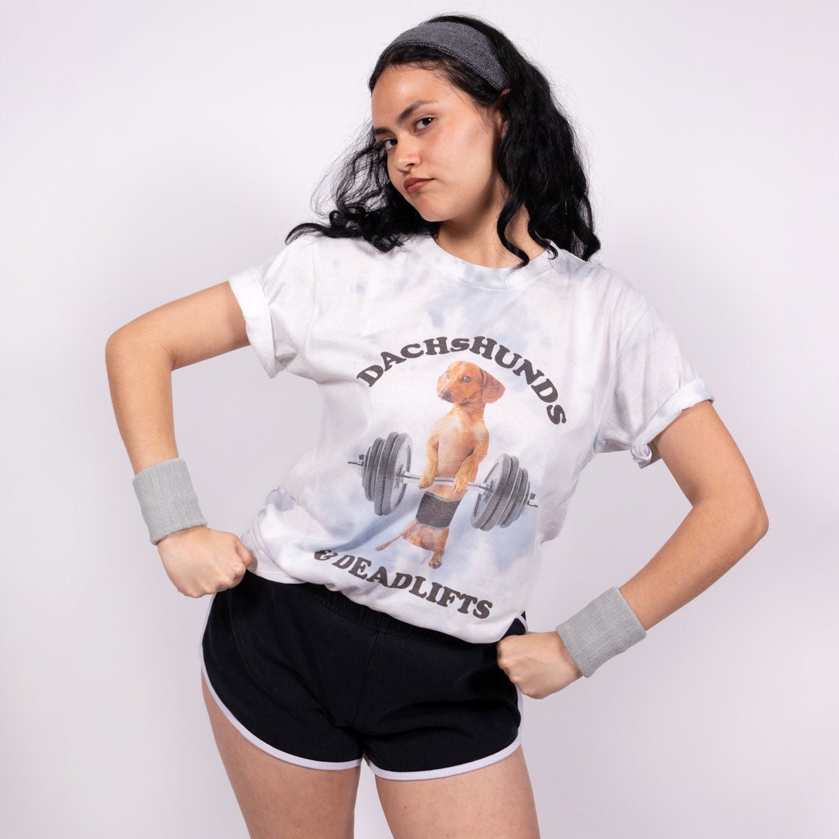 dachshunds & deadlifts unisex tee | tie-dye