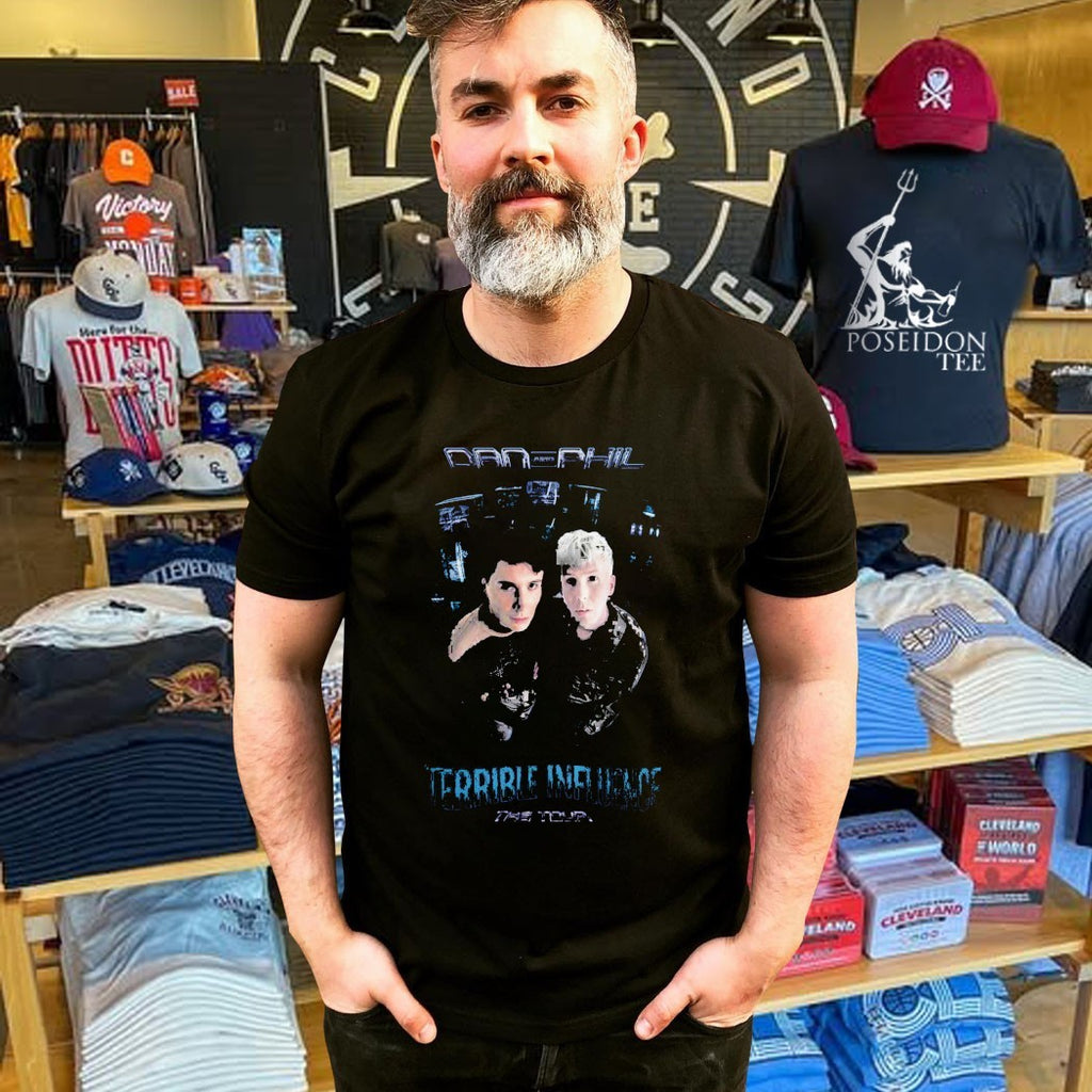 Dan And Phil Terrible Influence The Tour Signed T-shirt