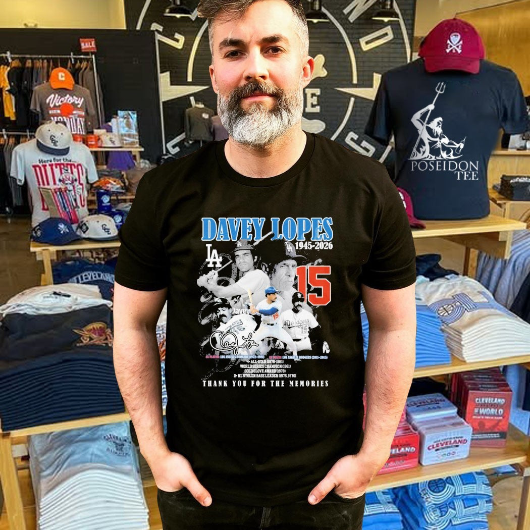 Davey Lopes Los Angeles Dodgers 1945 2026 Thank You For The Memories Legend T-shirt