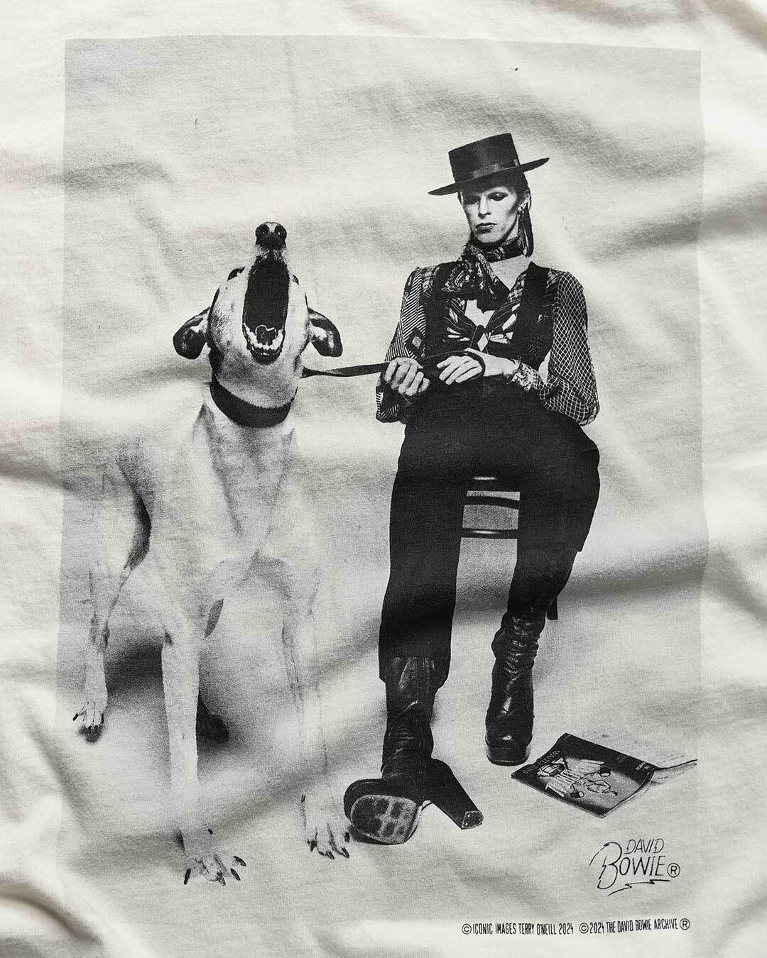 David Bowie Diamond Dogs Photo White Tee