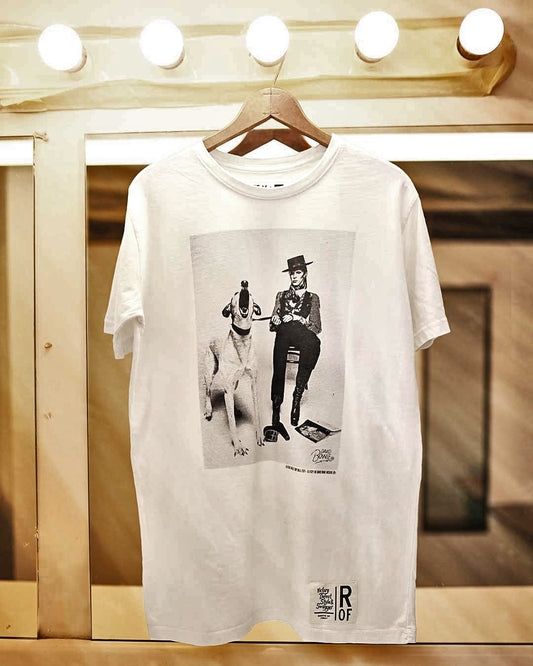 David Bowie Diamond Dogs Photo White Tee