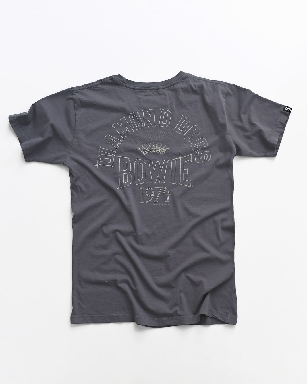 Davie Bowie 1974 Diamond Dogs Vintage Grey Tee