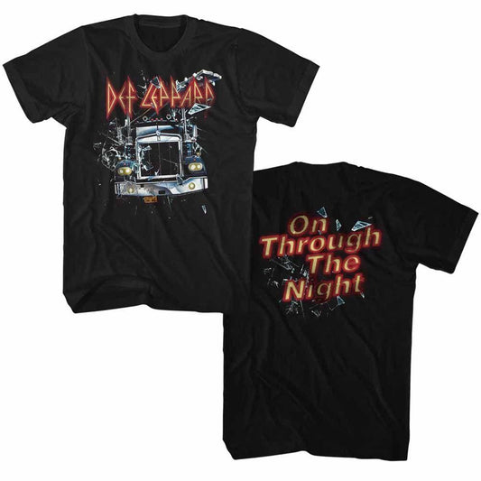 Def Leppard Through Night 2Side T-Shirt