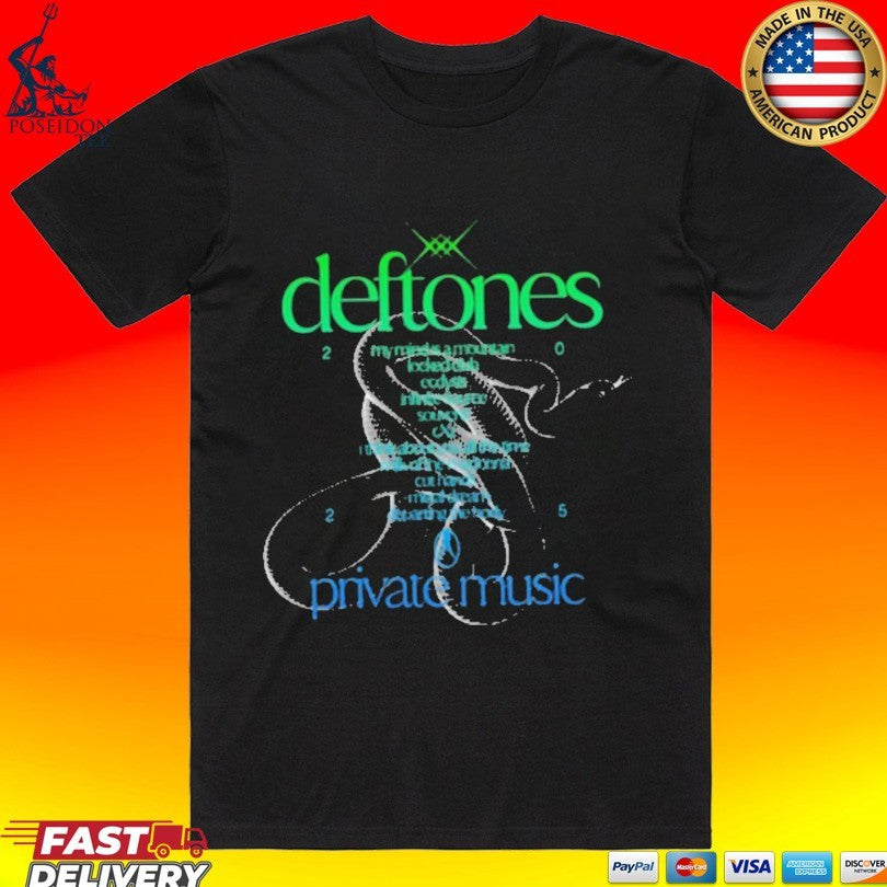 Deftones Private Music Tracklist T-shirt