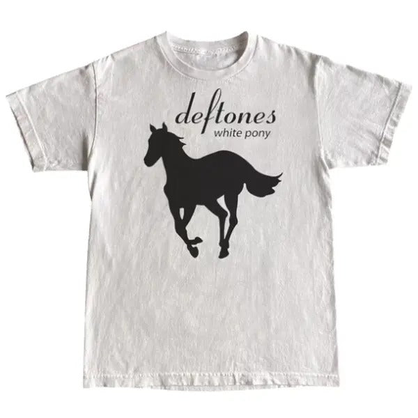 deftones white pony t shirt, Unisex T-shirt, Y2k Shirt, Gift For Men Women Hoodie, Sweatshirt | UrbanDripWear.com