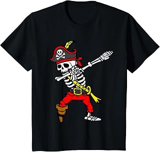 Dabbing Skeleton Pirate Halloween Dab Costume Teen Unisex T-shirt, Sweatshirt, Hoodie (1)