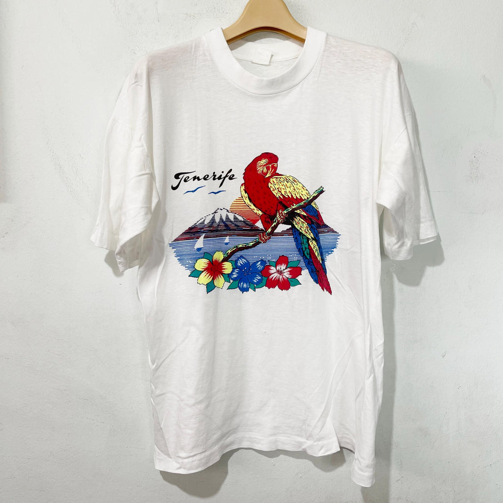 Vintage 90s Tenerife Parrot Size Unisex T-shirt, Sweatshirt, Hoodie (1)
