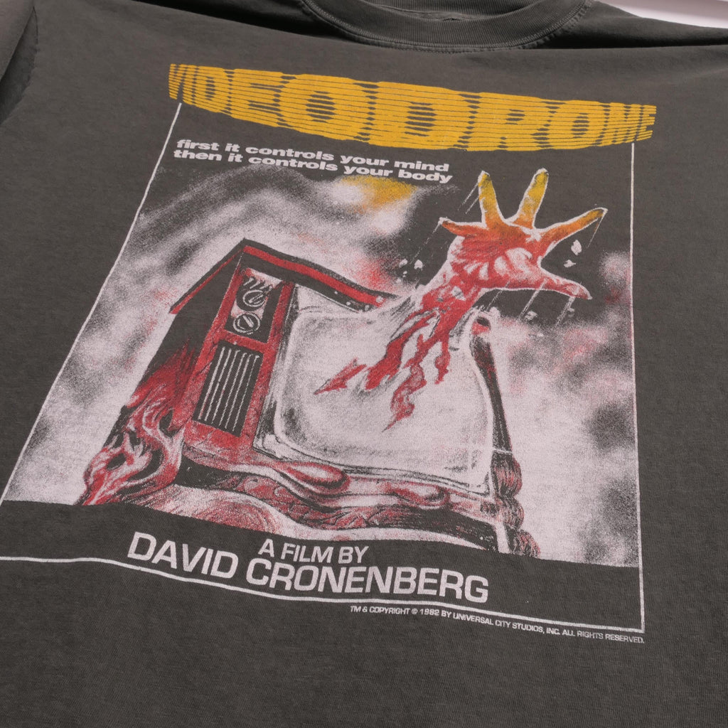 Videodrome David Cronenberg Tee 1980'S Psychological Drama Film Body Trauma Horror Scary Film Cult Criterion Faded Xl (3)