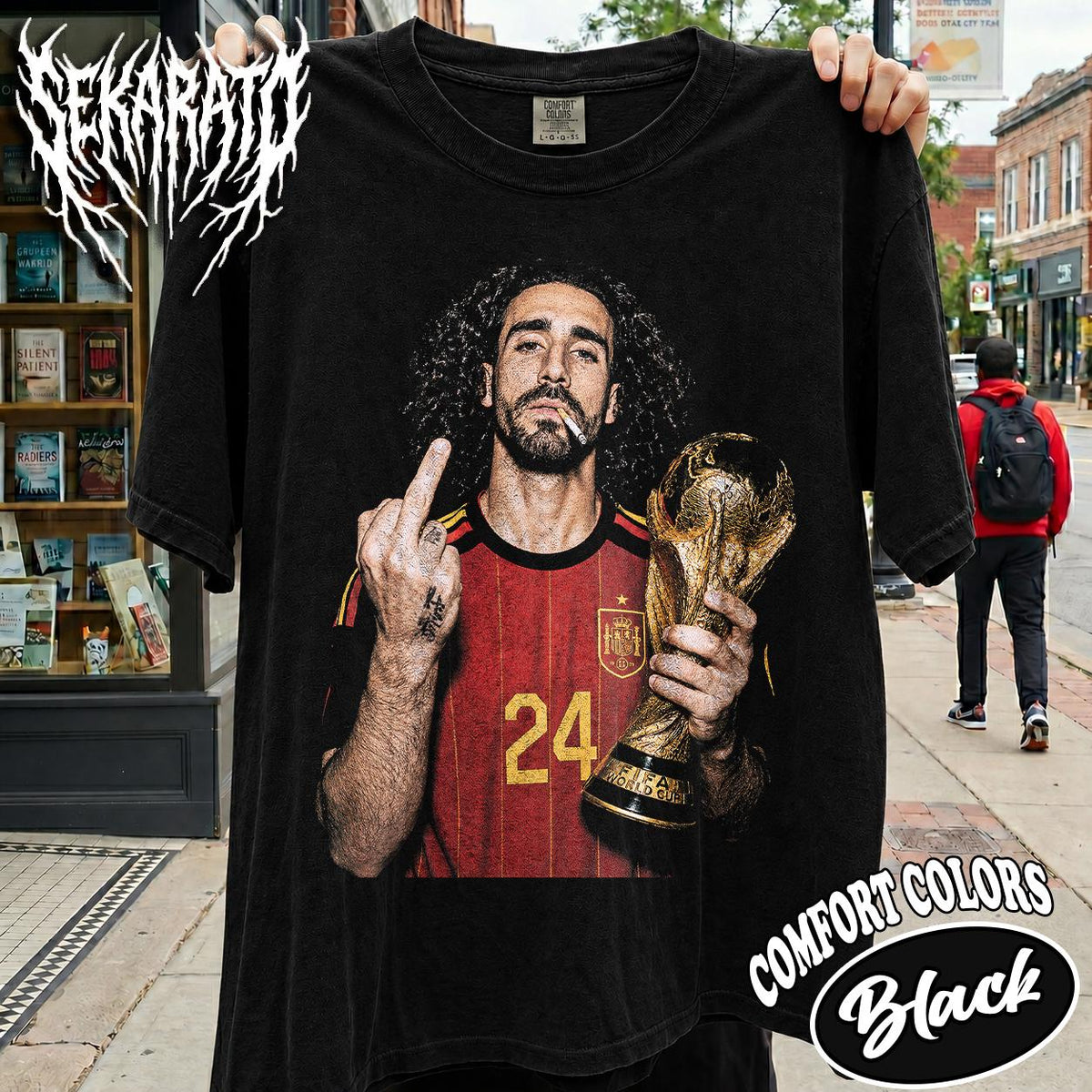 Comfort Colors Marc Cucurella World Cup 2026 Soccer Football Fan Spain Soccer Tee Retro Player (3)