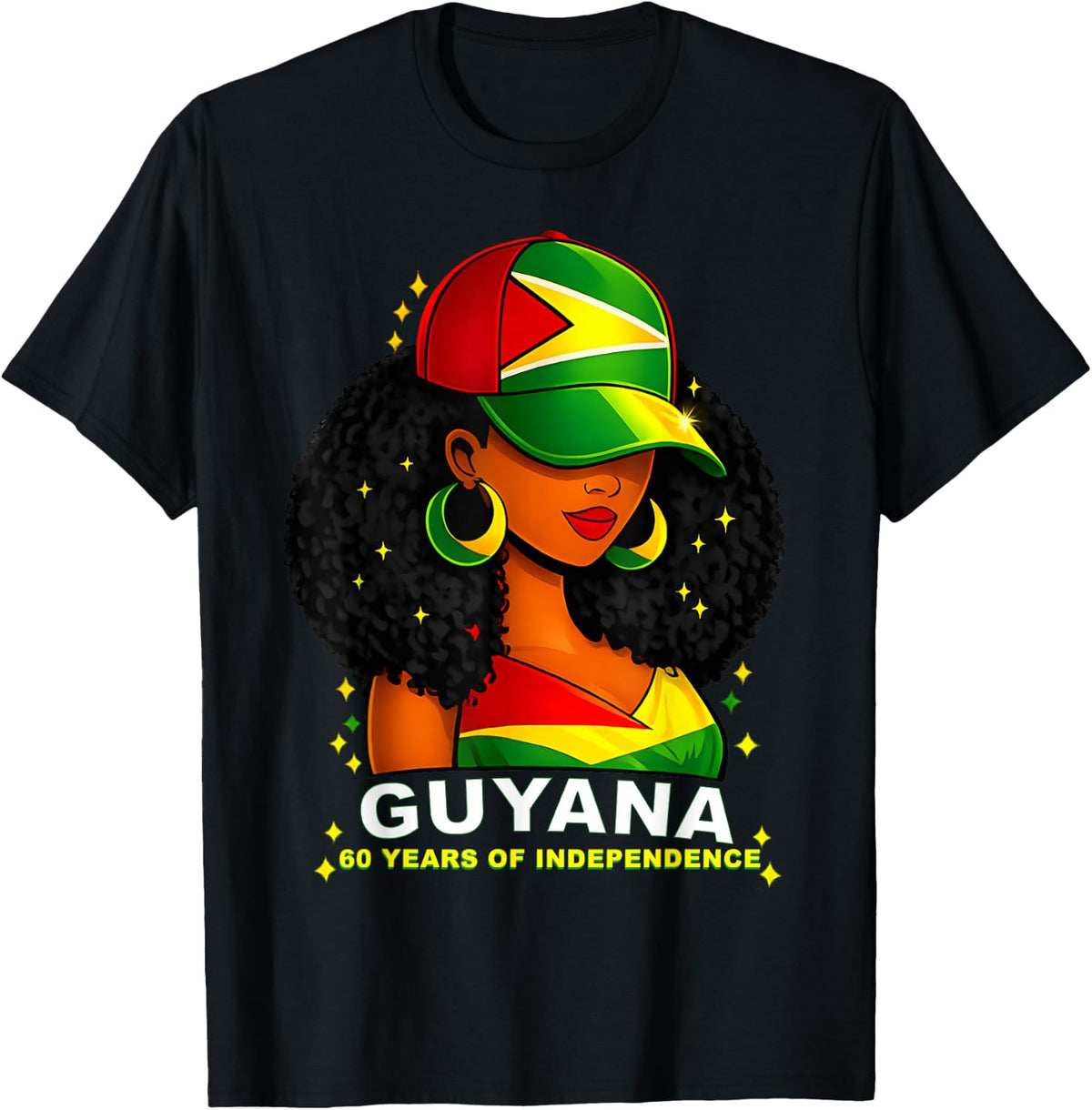 Guyana 60 Years Independence Proud Guyanese Unisex T-shirt, Sweatshirt, Hoodie (1)