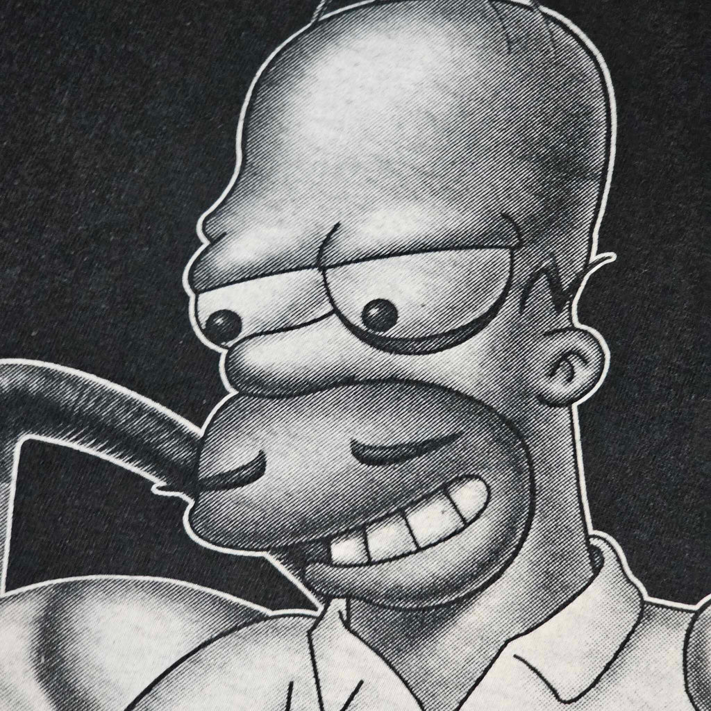 Homer Simpsons Vintage Y2k Rap Money Vacuuming Cash Rhinestones Pro Max Heavy Weight Tee Gangster 4xl Tall Free Shipping (3)