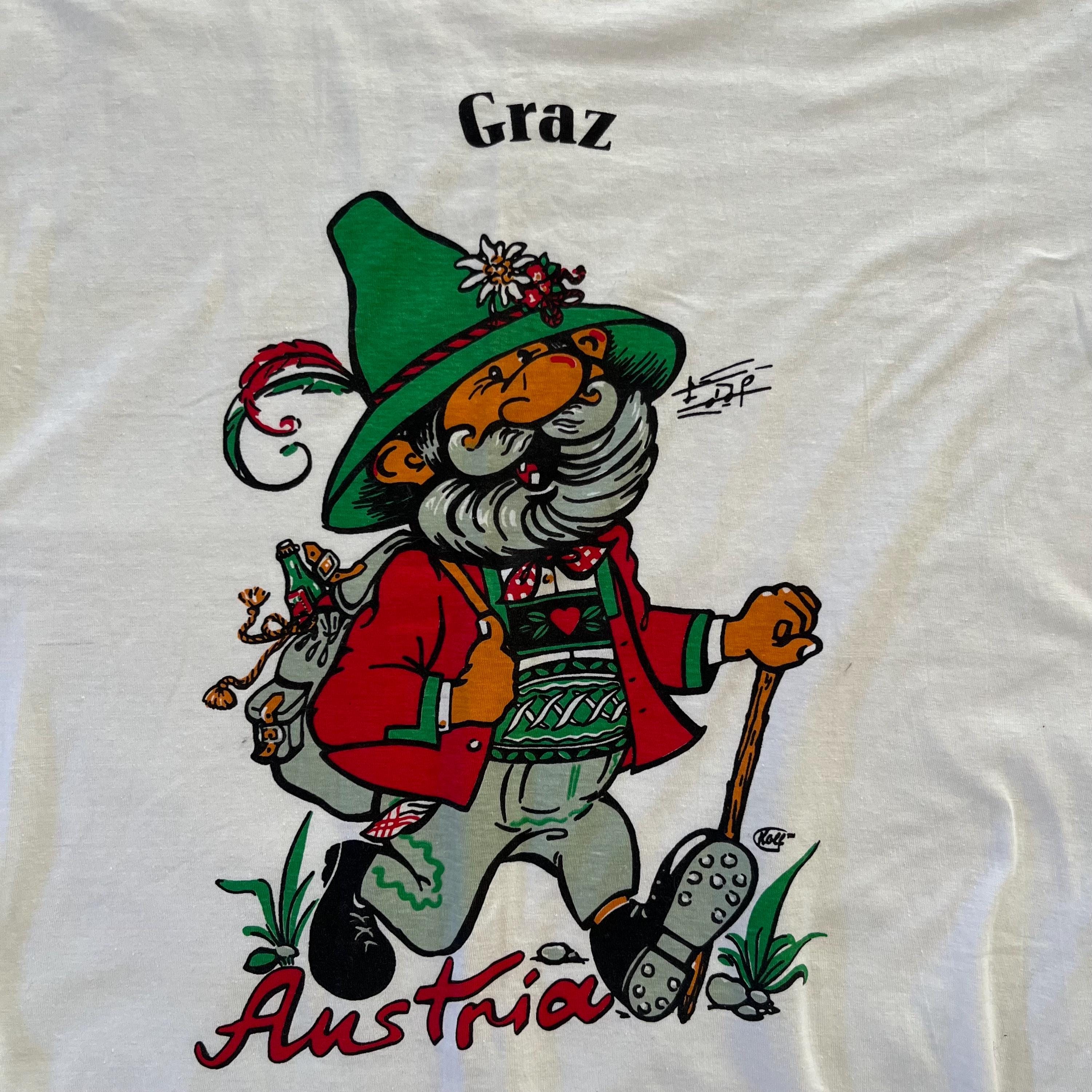 Vintage 1990 Graz Austria Small Cartoon Souvenir Travel Retro Austria Streetwear Promotional Holiday (3)
