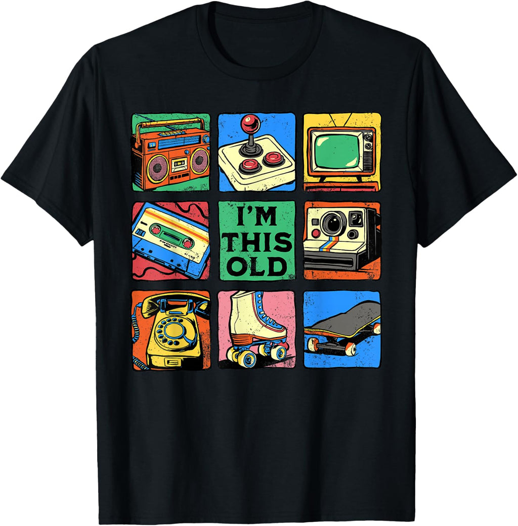 I'M Old Retro Vintage Nostalgia 80s 90s Cassette Tape Unisex T-shirt, Sweatshirt, Hoodie (1)