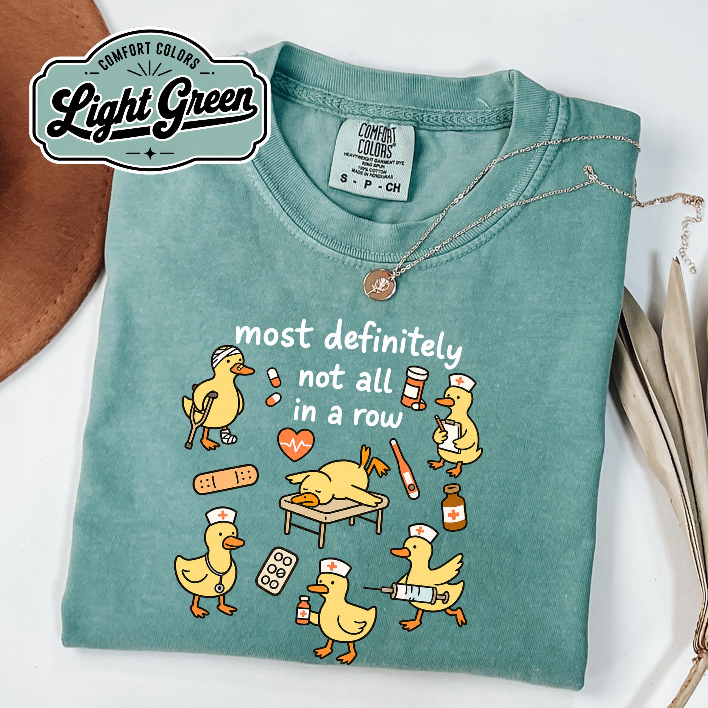 Nurse Ducks Row Comfort Colors Nursing Tee Nurse Life Chaos Team Appreciation Rn Lpn Nurse (4)