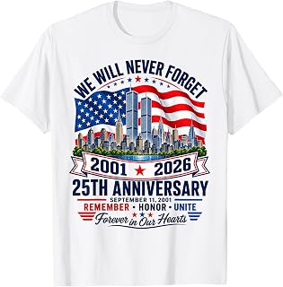 25th Anniversary September 11 2001 Memorial Day Usa Flag (1)