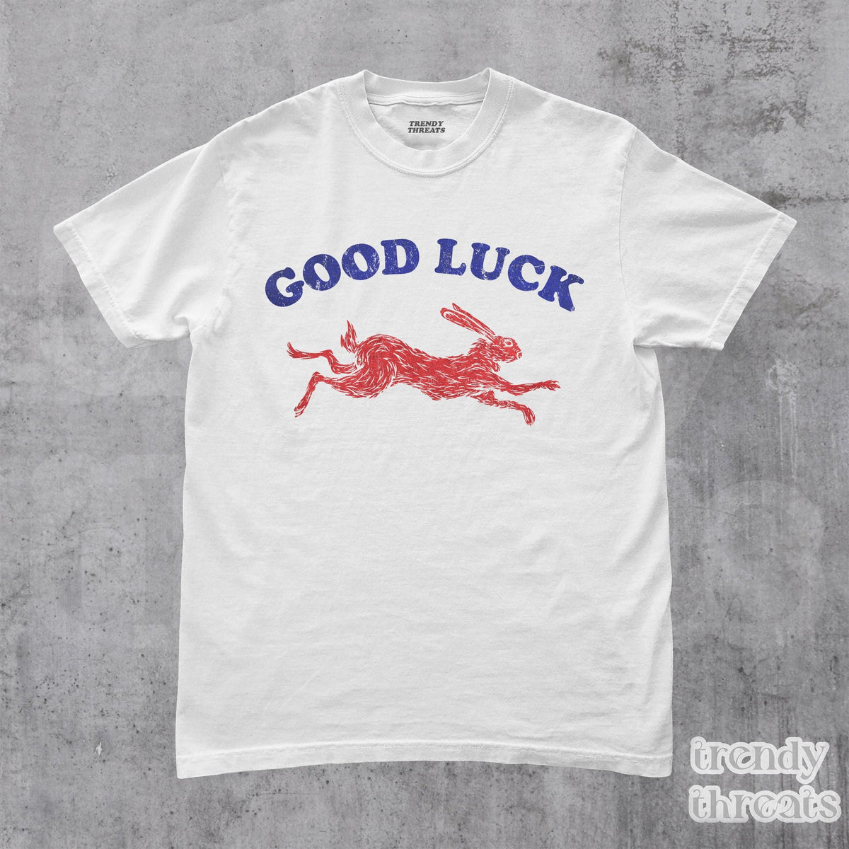 Good Luck Retro Rabbit Retro Western Bunny Feeling Lucky Him (2)