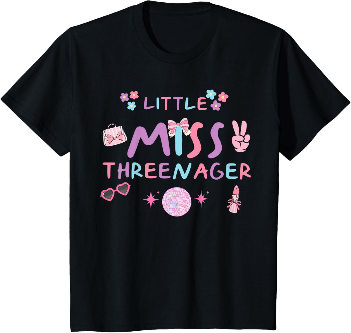 Threenager Happy 3rd Bday Party Years Old Girl Unisex T-shirt, Sweatshirt, Hoodie (1)