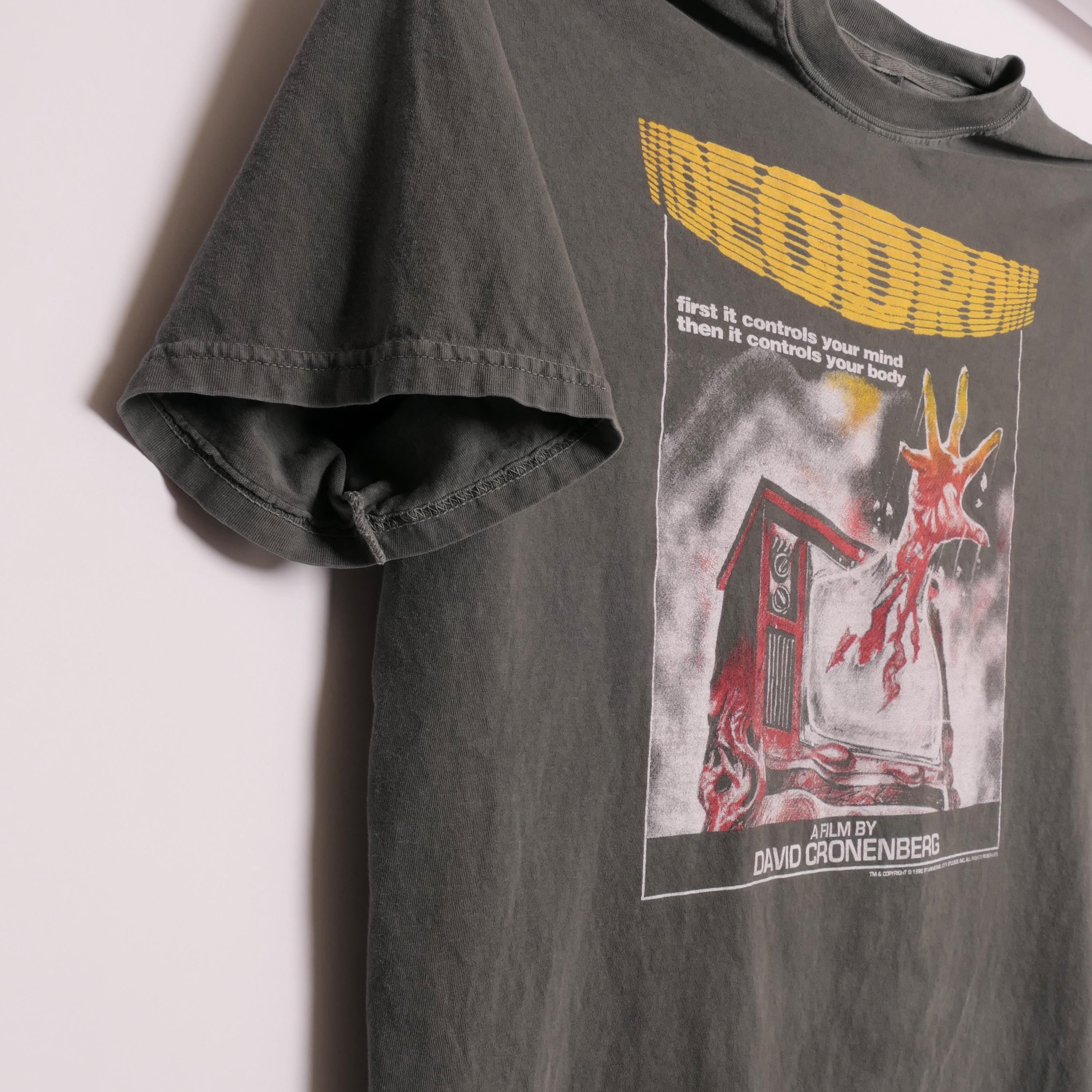 Videodrome David Cronenberg Tee 1980'S Psychological Drama Film Body Trauma Horror Scary Film Cult Criterion Faded Xl (2)
