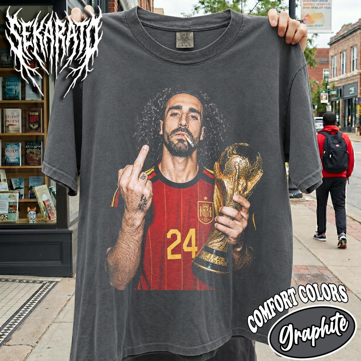 Comfort Colors Marc Cucurella World Cup 2026 Soccer Football Fan Spain Soccer Tee Retro Player (2)