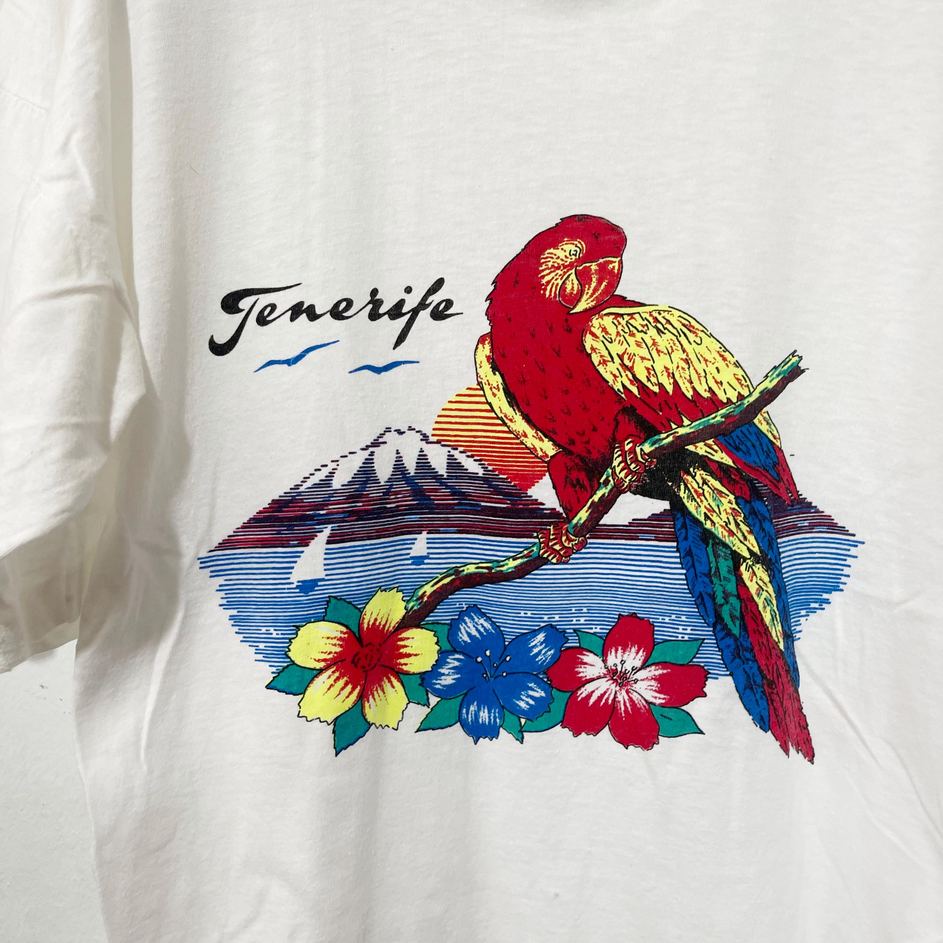 Vintage 90s Tenerife Parrot Size Unisex T-shirt, Sweatshirt, Hoodie (2)