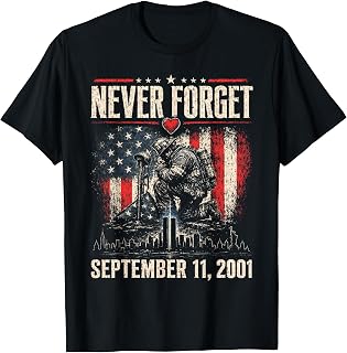 Never Forget September 11 2001 Memorial Day Usa Flag Unisex T-shirt, Sweatshirt, Hoodie (1)