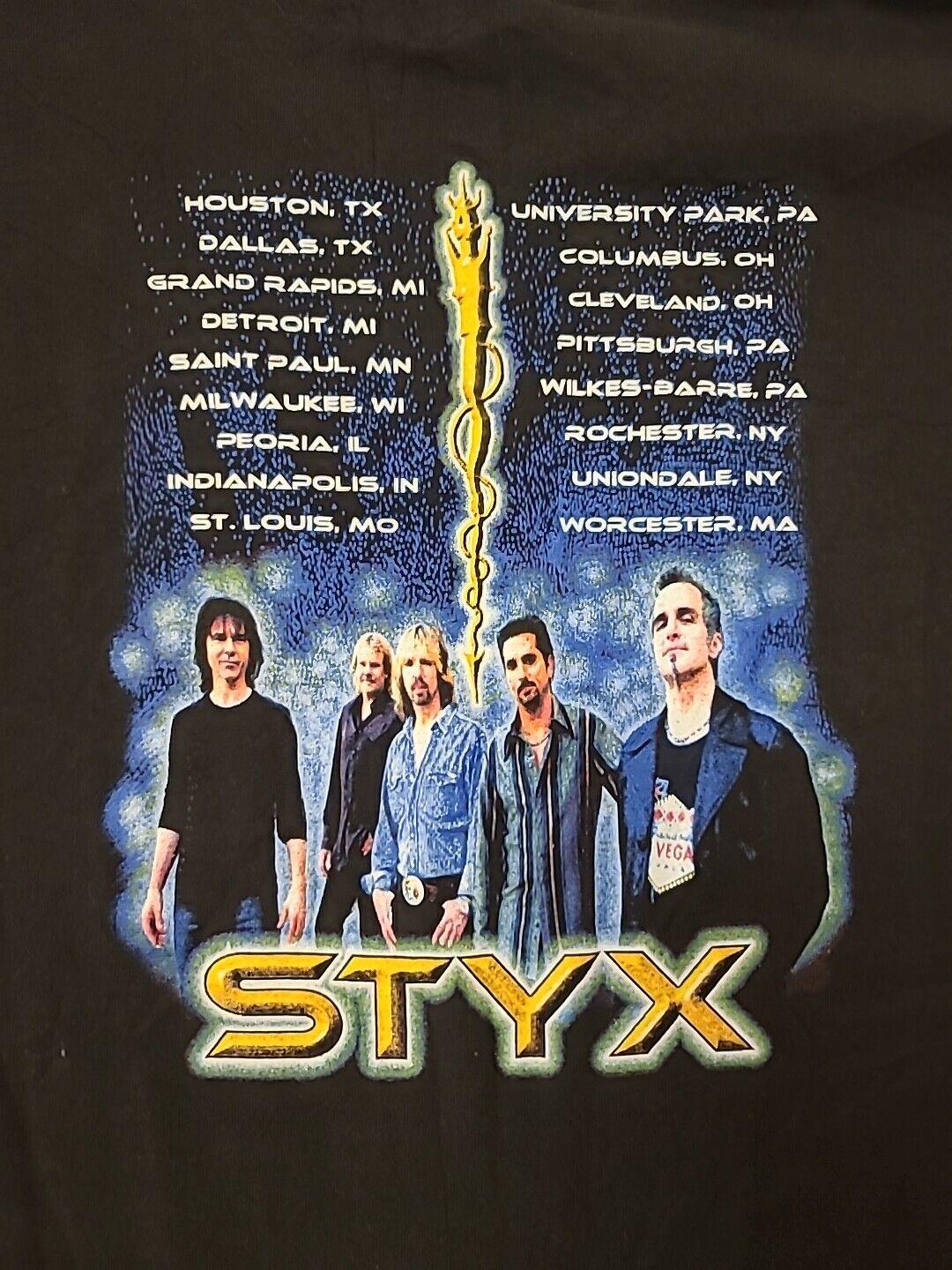 Vintage Styx Cyclorama Album Promo Rock Band Black Size Xl (2)