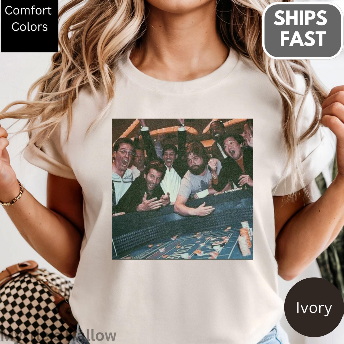 Vintage Hangover Movie Poker Scene Comfort Colors Tee Unisex T-shirt, Sweatshirt, Hoodie (4)