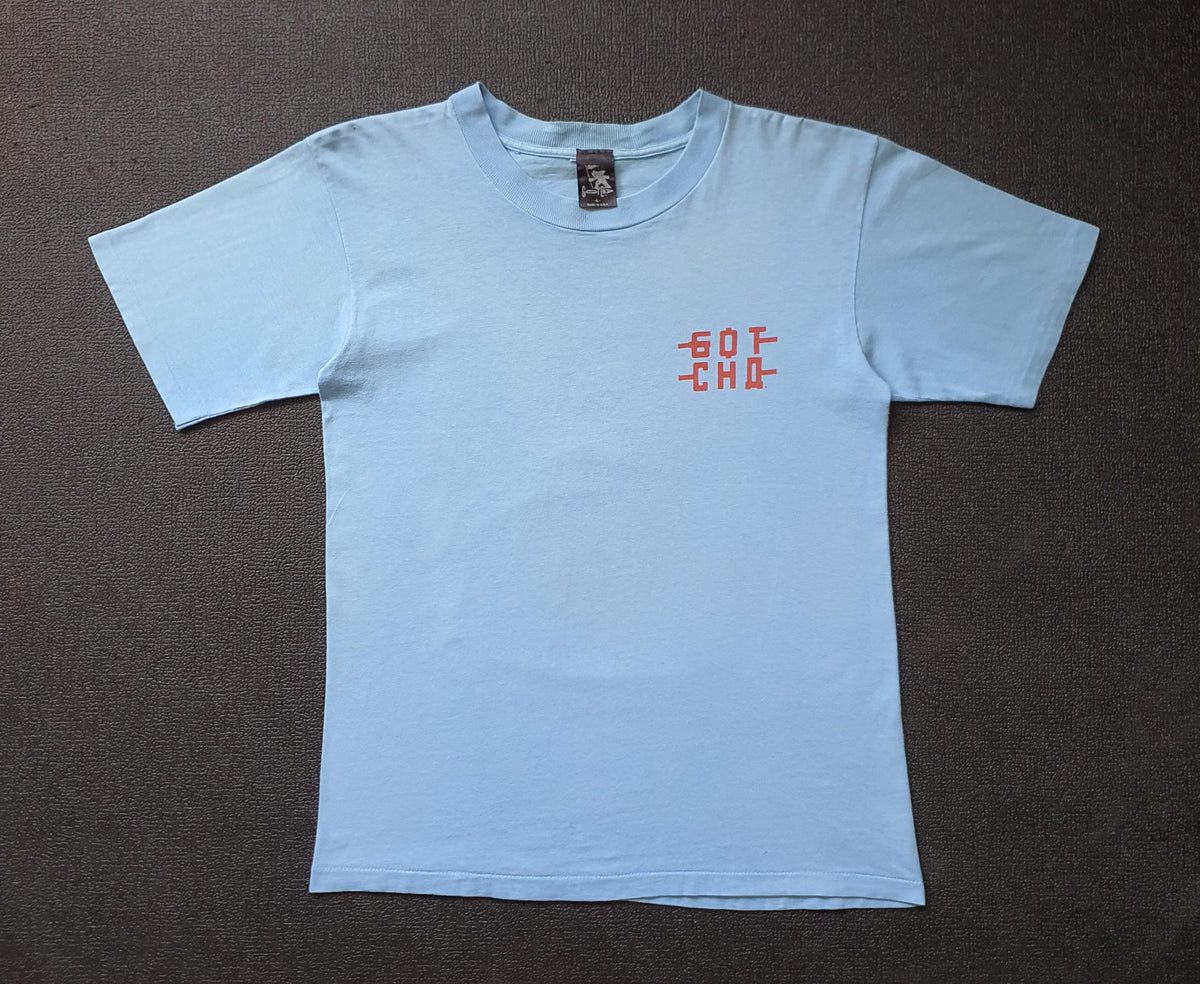Vintage 1988 Gotcha Handplant 1980s Size Medium 80s Michael Roman Don Rock Skateboarding Skate Punk Surf Beach Zorlac 90s Tee (2)