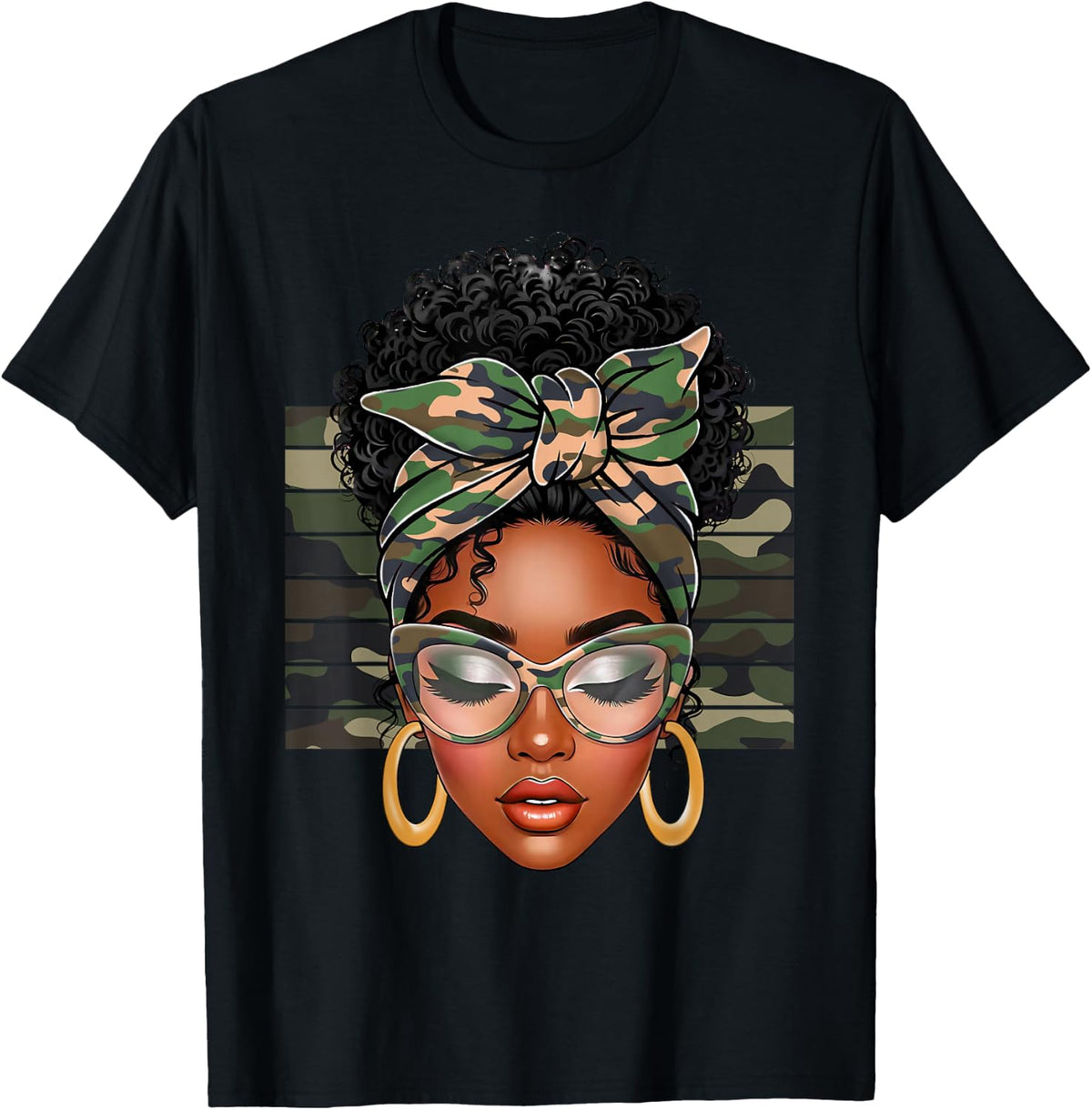 Afro Black African American Black History Month Camo Unisex T-shirt, Sweatshirt, Hoodie (1)