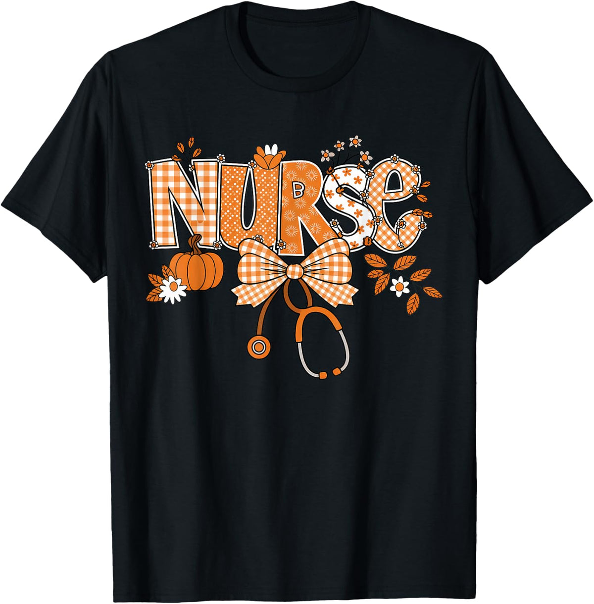 Retro Pumpkin Nurse Life Stethoscope Fall Autumn Nurse Unisex T-shirt, Sweatshirt, Hoodie (1)