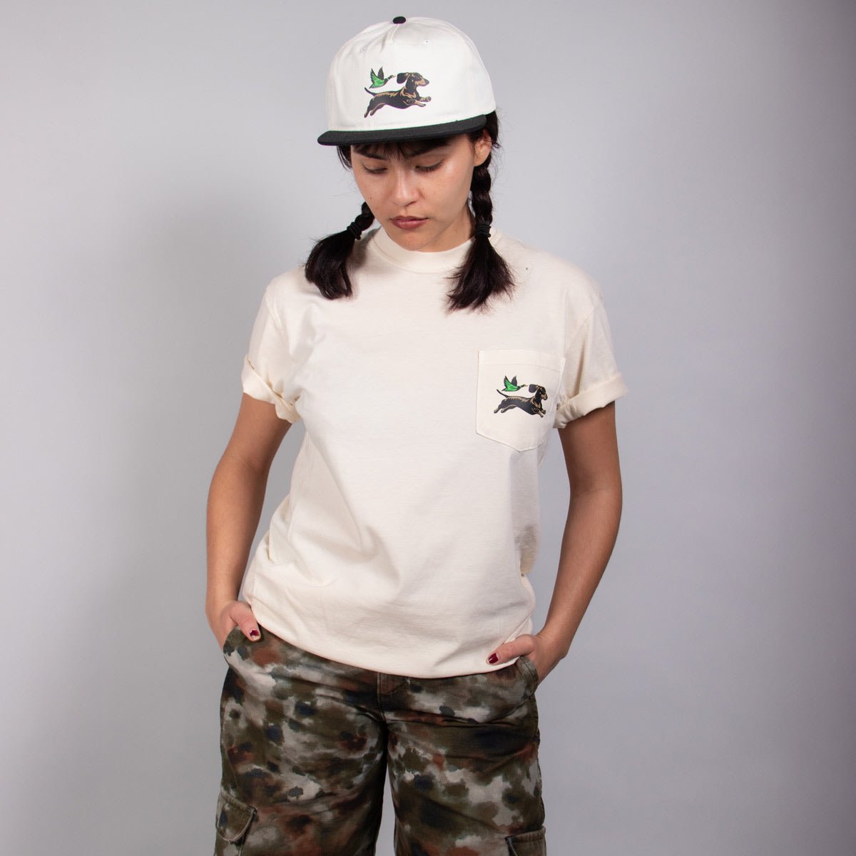 dox & feather unisex pocket tee
