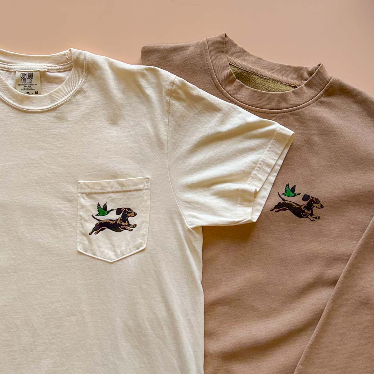 dox & feather unisex pocket tee