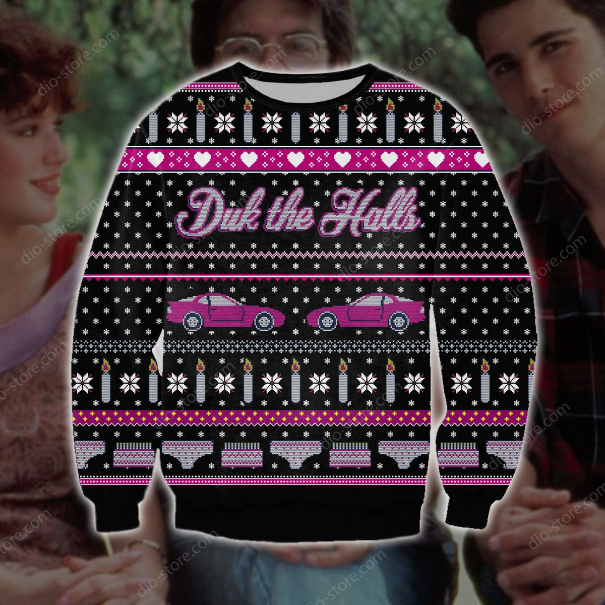 Drink The Halls Knitting Pattern 3D Print Ugly Sweater