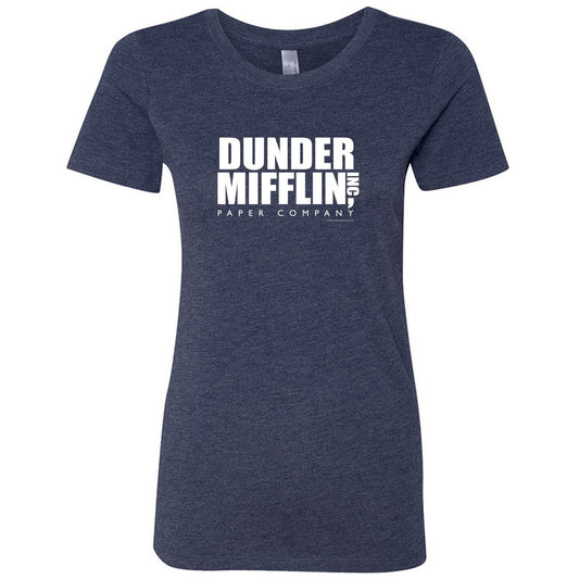 The Office Dunder Mifflin WomenÃ¢â‚¬â„¢s Vintage Tri-Blend Short Sleeve T-Shirt