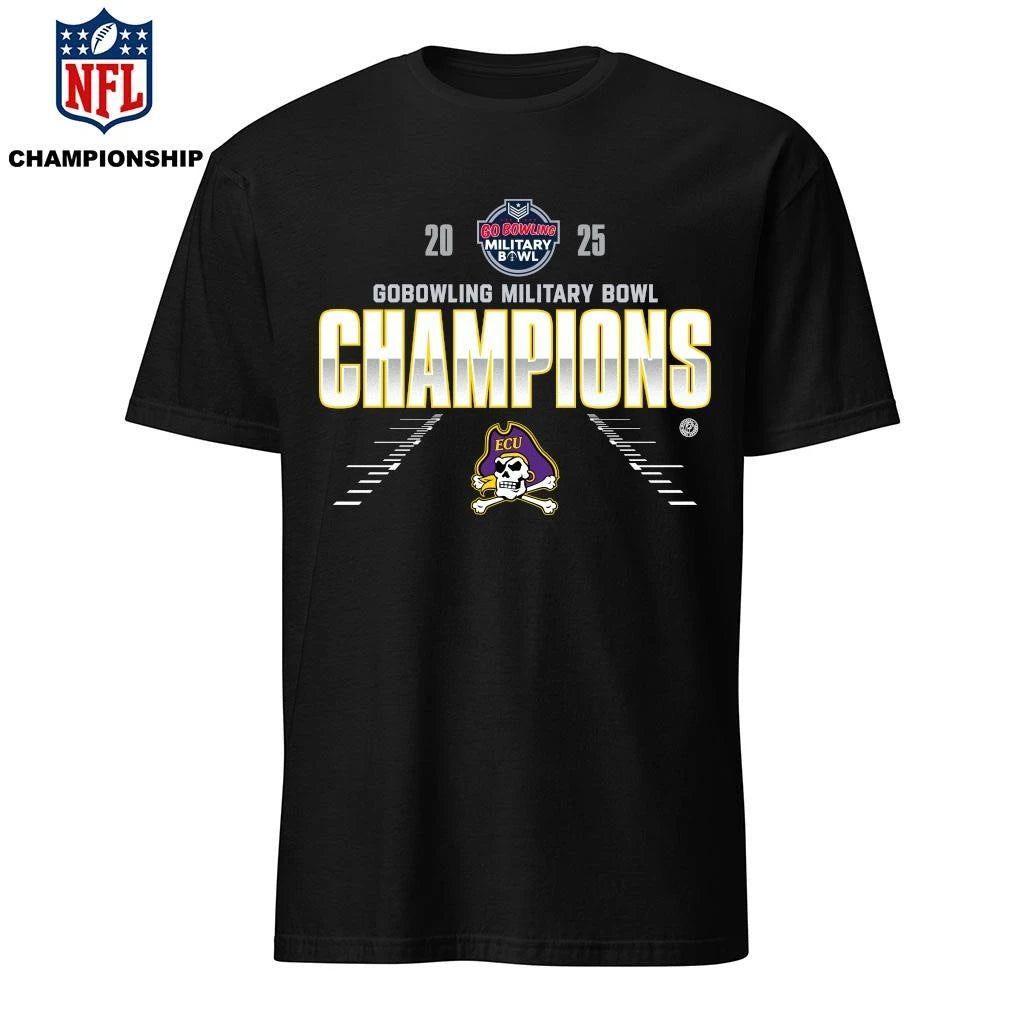 East Carolina Pirates 2025 Military Bowl Champions Shirt