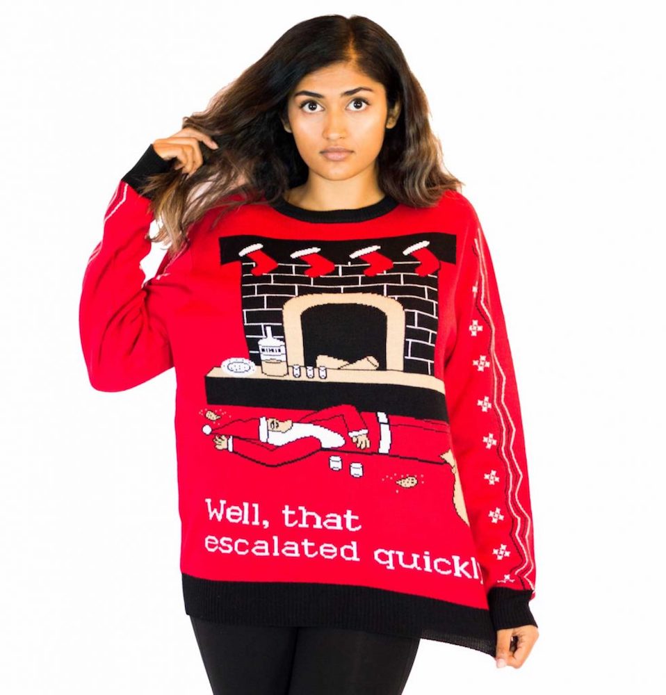 Drunk Santa Ugly Christmas Sweater Women’s
