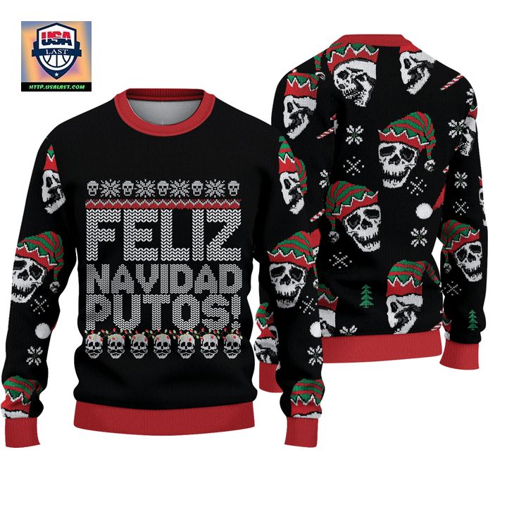 Feliz Navidad Putos Ugly Sweater Chrismas