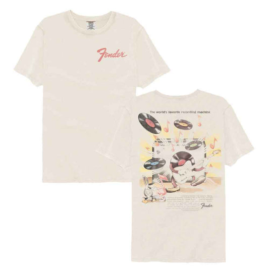 Fender 70S Record Poster F B Comfort Colors T-Shirt