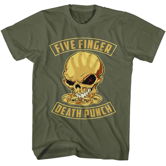 Five Finger Death Punch - Skull And Knuckles Boyfriend Tee